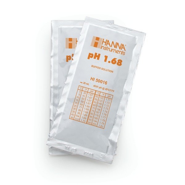 [:lt]HI50016-01 1,68 pH vertė esant 25°C, (10) 20 ml paketėliai[:en]HI50016-01 1.68 pH Value @25°C, (10) 20 mL sachets[:]