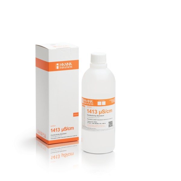 [:lt]HI7031L 1413 µS/cm Laidumo standartas (500 ml)[:en]HI7031L 1413 µS/cm Conductivity Standard (500mL Bottle)[:]