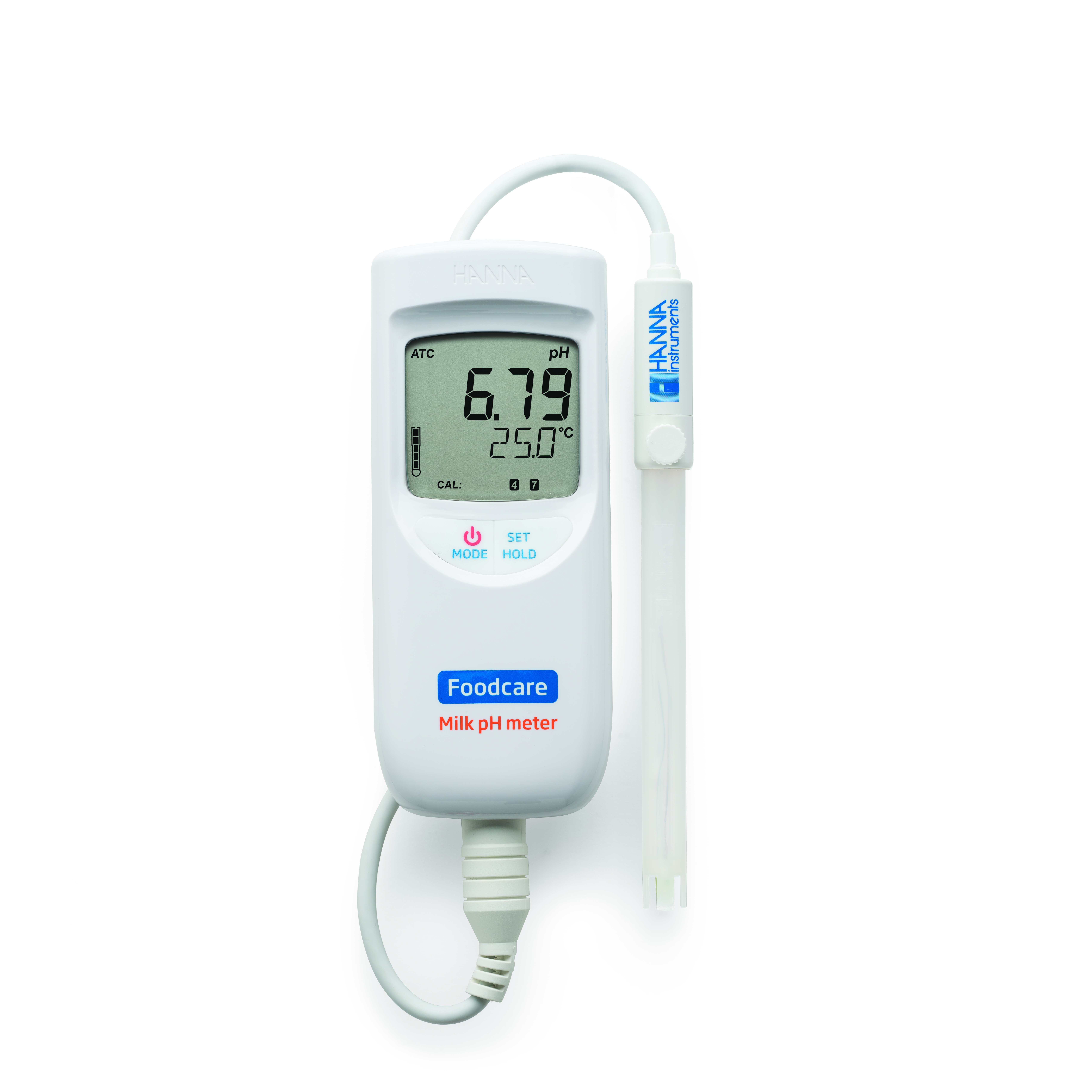 [:lt]HI99162 Nešiojamas pH/temperatūros matuoklis pieno analizei[:en]HI99162 Portable pH/Temperature Meter for Milk Analysis[:]