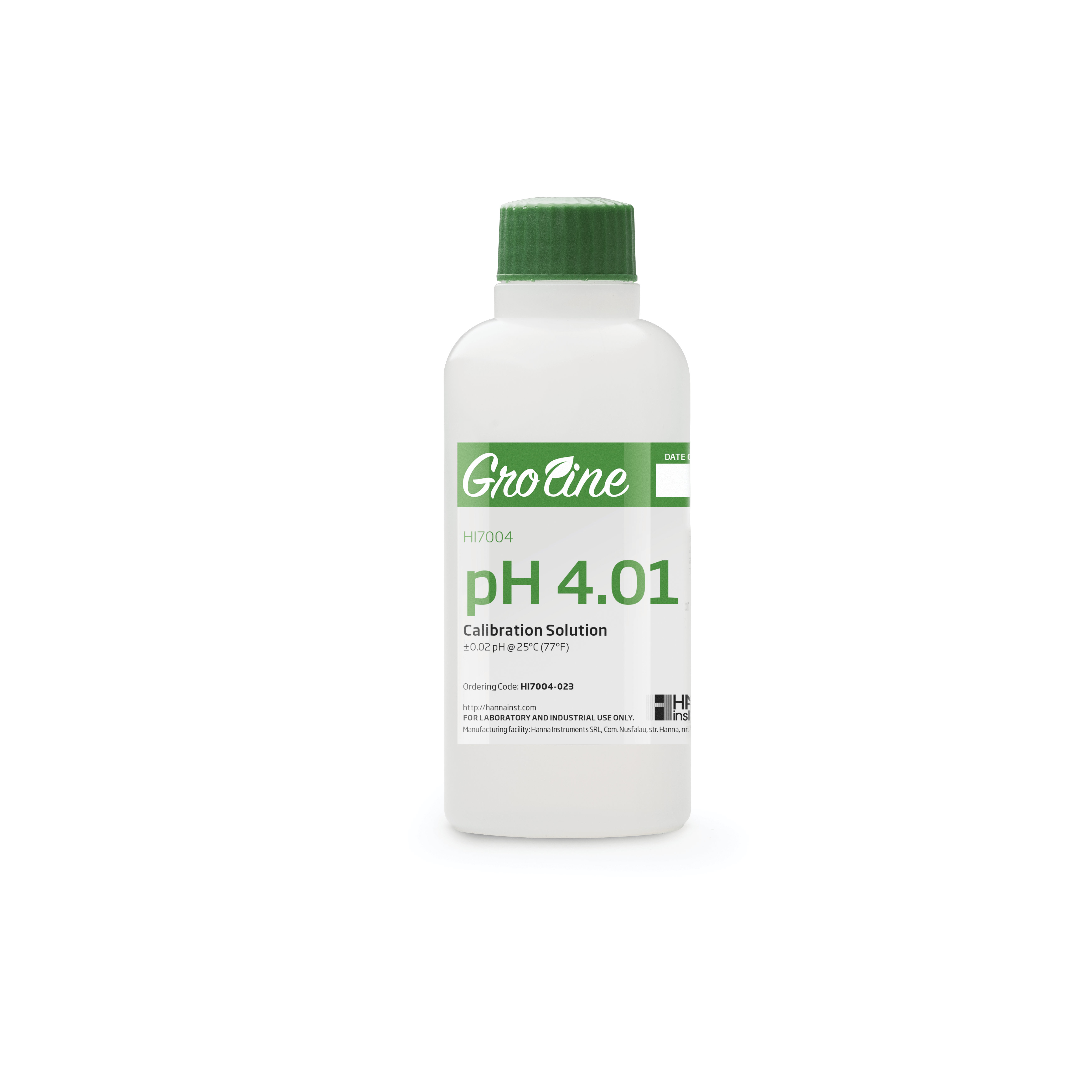 [:lt]HI7004-023 Groline pH 4,01 kalibravimo buferis, 230 ml[:en]HI7004-023 Groline pH 4.01 calibration buffer, 230 ml[:]