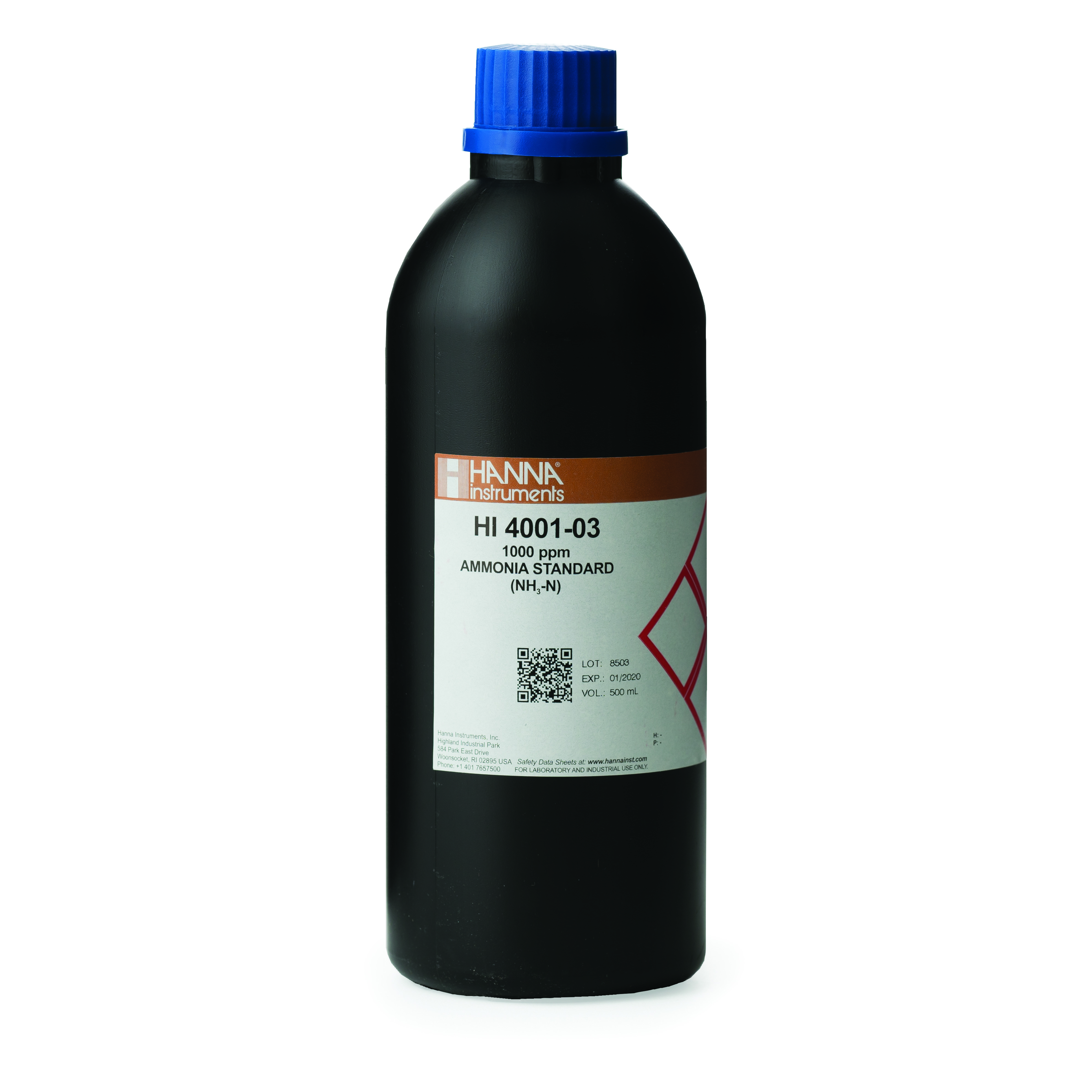[:lt]1000 mg/l amoniako standartas, 500 ml - HI4001-03[:en]1000mg/L Ammonia Standard, 500 ml - HI4001-03[:]